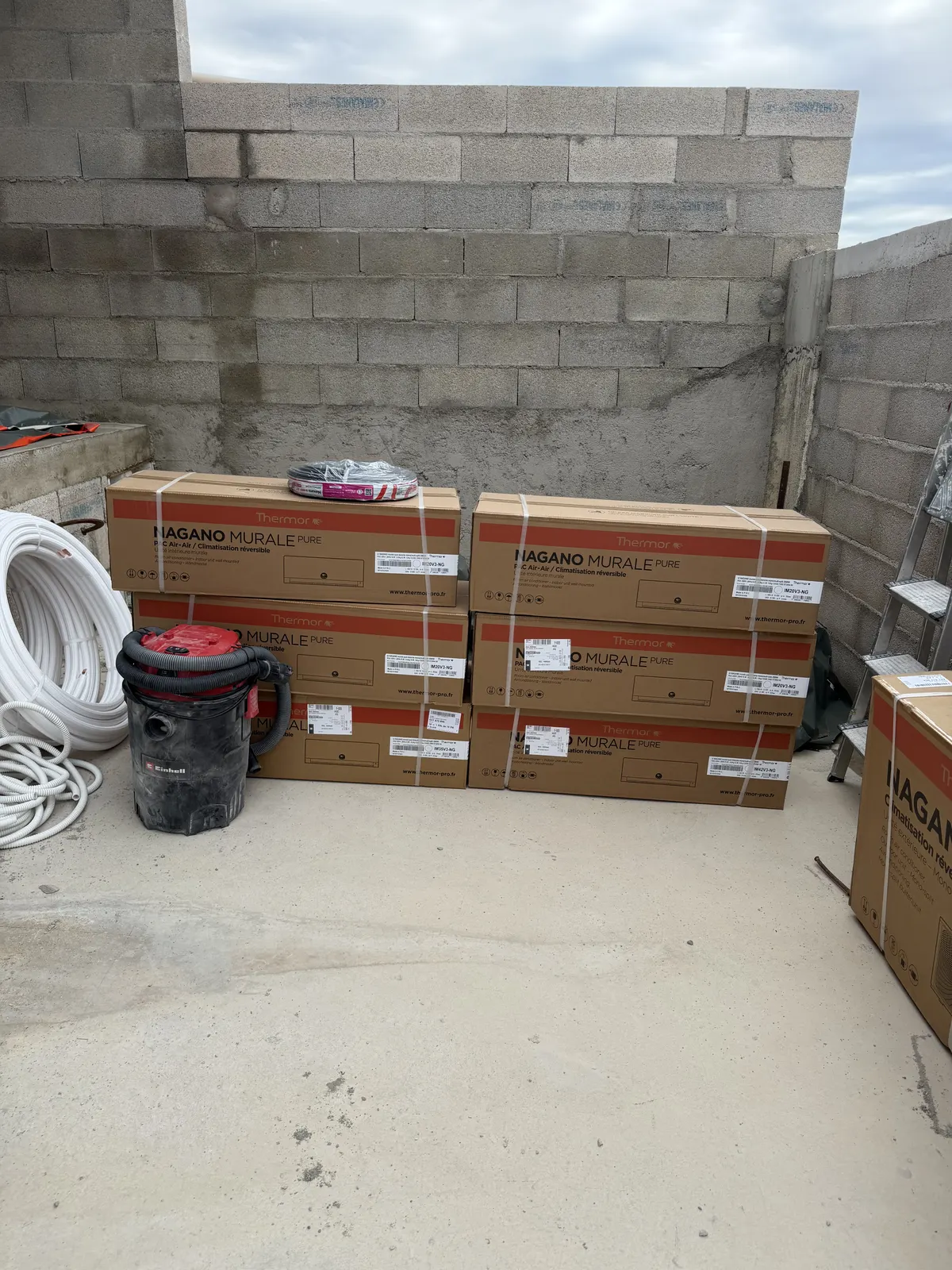 Chantier multi-split Nagano Murale climatisation Vaucluse